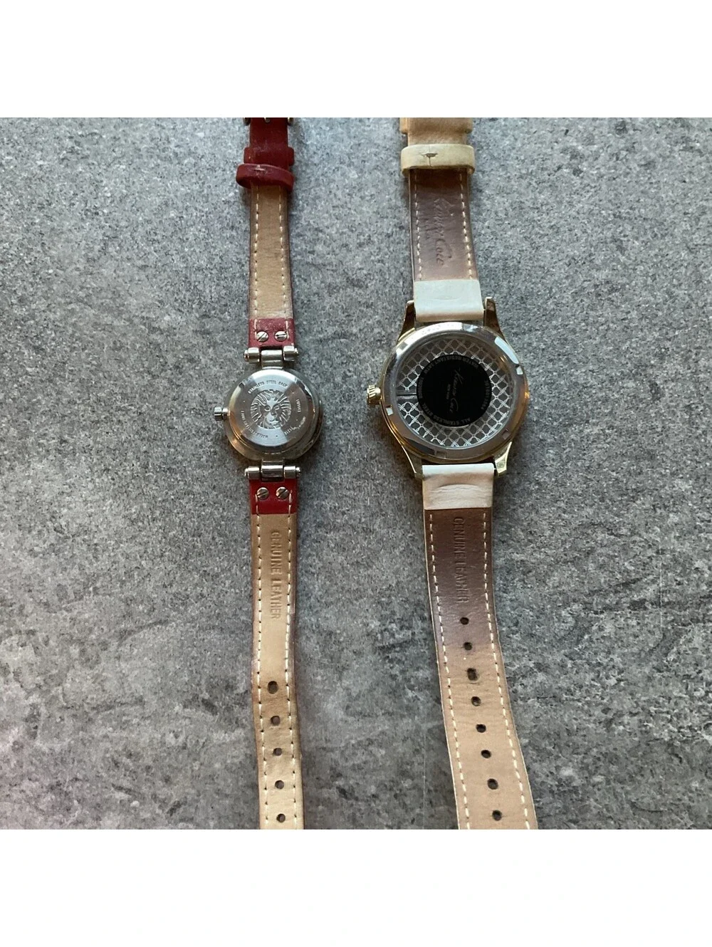 Pair Of Vintage Anne Klein & Kenneth Cole Womens Watches Both Run Great A10